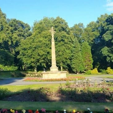 Monument in Bingley Myrtle Park