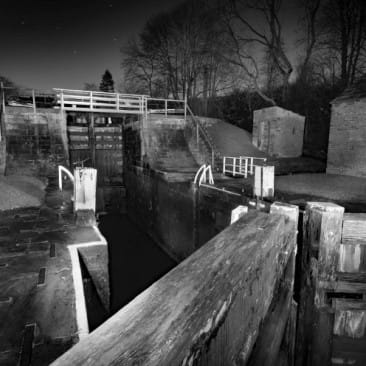 Black and White Photography of Bingley Five Rise Locks