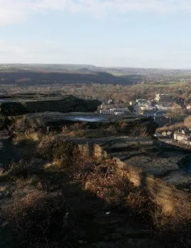Landscape View of Bingley from Gilstead Crag