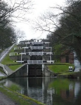 Steepest staircase locks in the UK