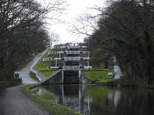 Five Rise Locks in Bingley by Regine Geldhof