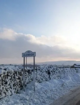Eldwick sign in snow