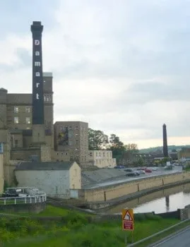 Bingley Damart Mill near Leeds and Liverpool Canal