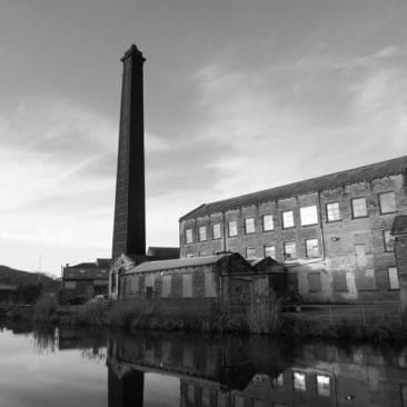 Gasoline Alley Mill on Leeds & Liverpool Canal in Bingley
