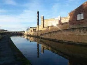 Damart Mill in Bingley with Sun Ray