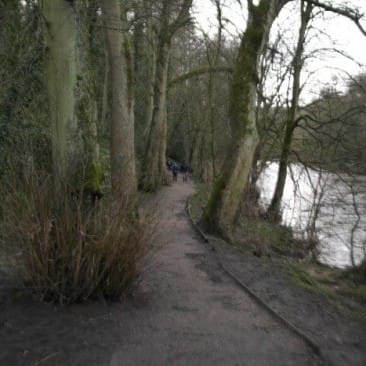 Riverside Footpath in Bingley along River Aire