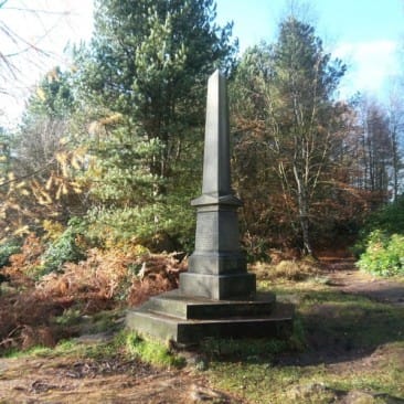 The Ferrand Obelisk in St Ives Estate, Bingley