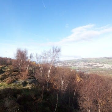 View of Airedale Valley above Druid's Altar