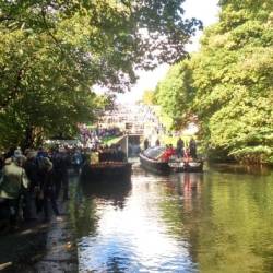 Kennet Approaching Five Rise Locks at Bingley