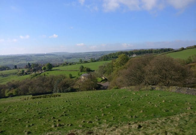 View of the Brontëe Country from Harden Moor