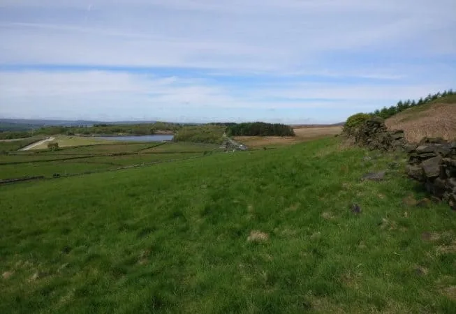 Edge of Bingley Moor with Graincliffe Reservoir