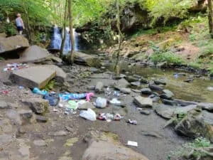 Goitstock Waterfall Trashed