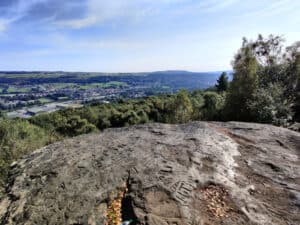 View from Druid's Altar in Bingley St Ives Estate