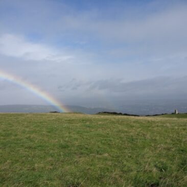 Rainbow on top of Norr Hill