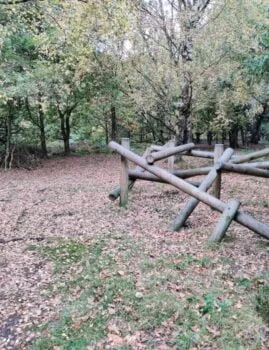 A climbing Frame in Prince of Wales Park Bingley