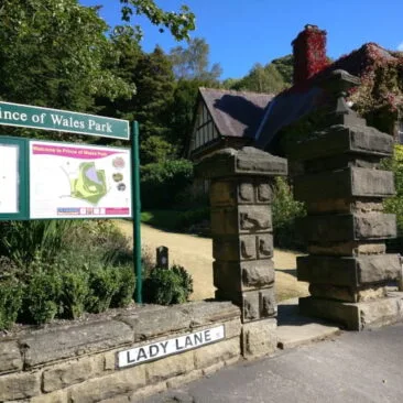 Southern Entrance of Prince of Wales Park Bingley