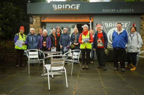 Jingle Bell Stroll 2022 - Second Stop at Bridge Bakery & Barista