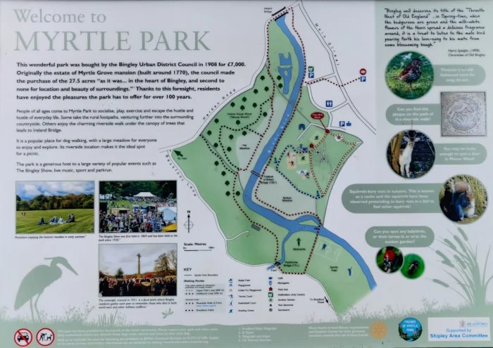 Myrtle Park Bingley Map