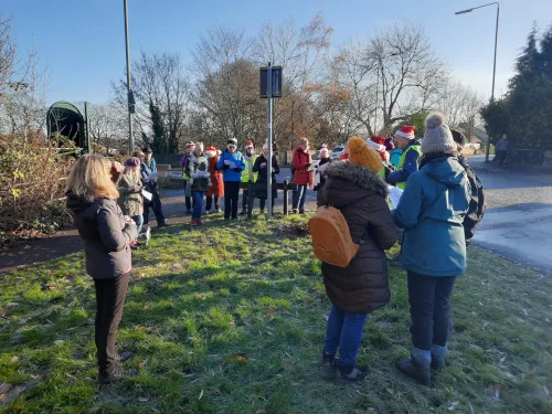 Jingle Bell Stroll - Cottingley Bridge station