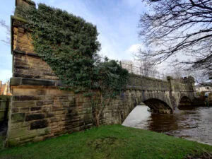 Yorkshire Water Nidd Aqueduct over River Aire in Bingley
