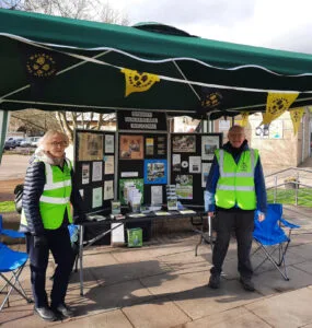 Market Stall for Bingley Walkers Are Welcome