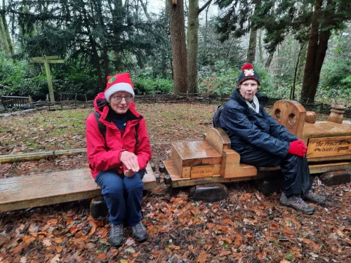 Elves on small train