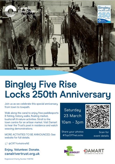 Bingley Five Rise Locks 250 Year Celebration Poster